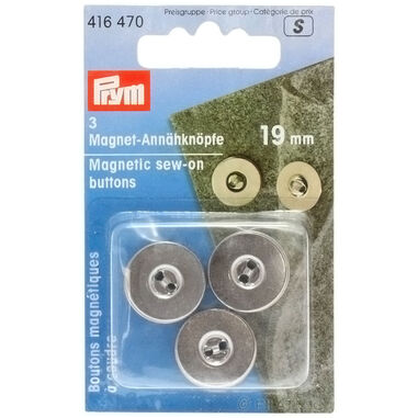 Magnet-Annähknöpfe 19mm