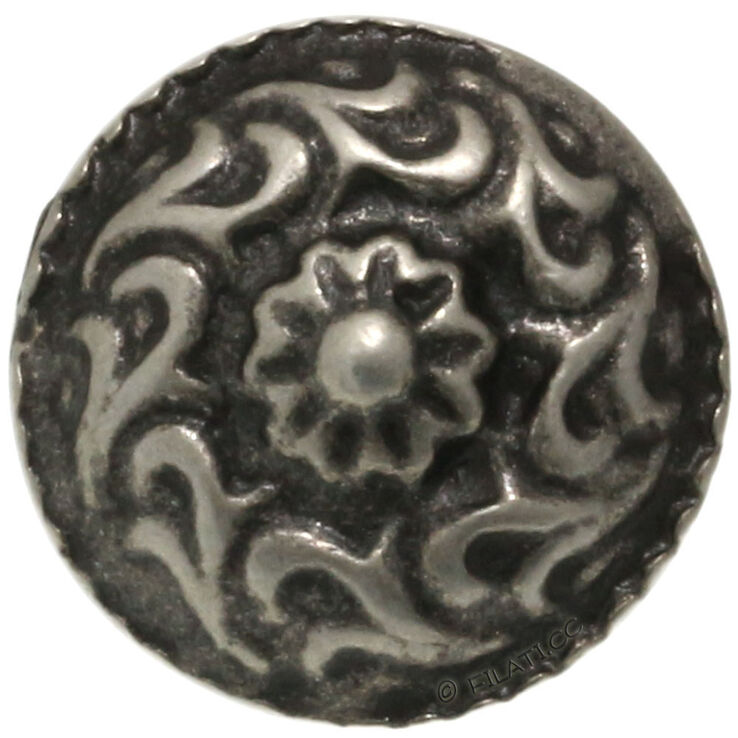 Union Knopf Trachtenknopf mit Öse 18mm | 83-Silber