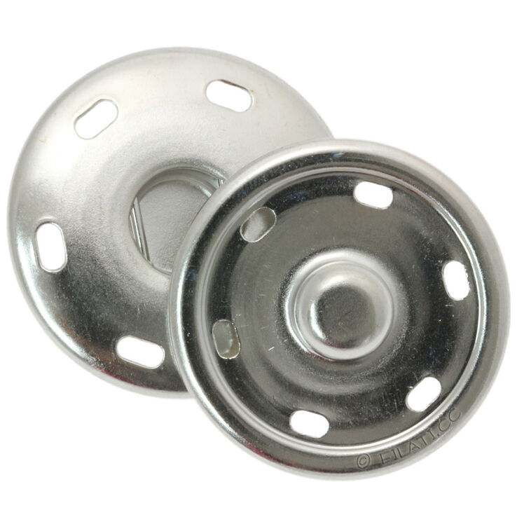 Union Knopf Metalldruckknopf 30mm | 82-Silber