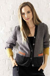 Lana Grossa JACKE MIT TASCHEN COOL WOOL Big Melange (GOTS)