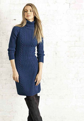 RAGLANKLEID MIT ZOPF Cool Wool Big von Lana Grossa