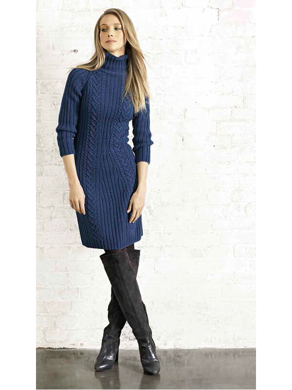 Lana Grossa RAGLANKLEID MIT ZOPF Cool Wool Big