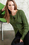 Lana Grossa JACKE mit RIPPEN/ZOPF Cool Wool Big