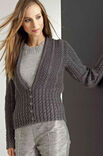 Lana Grossa JACKE MIT LOCHMUSTER Cool Wool