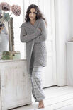 Lana Grossa ZOPF-RIPPENMANTEL Alta Moda Alpaca