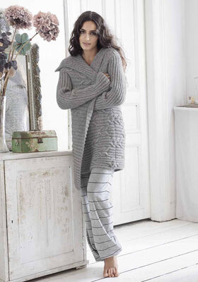 ZOPF-RIPPENMANTEL Alta Moda Alpaca von Lana Grossa