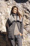 Lana Grossa JACKE MIT ZOPFKRAGEN Alta Moda Alpaca
