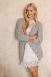Lana Grossa CARDIGAN IM ZOPF-LOCH-MUSTER Alta Moda Alpaca