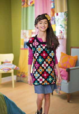 SHIRT AUS BLUMENQUADRATEN Cotone von Lana Grossa