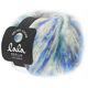 Lana Grossa BRUSHY Uni/Print (lala BERLIN) | 205-Weiß/Hellgrau/Dunkelgrau/Jeans/Royal