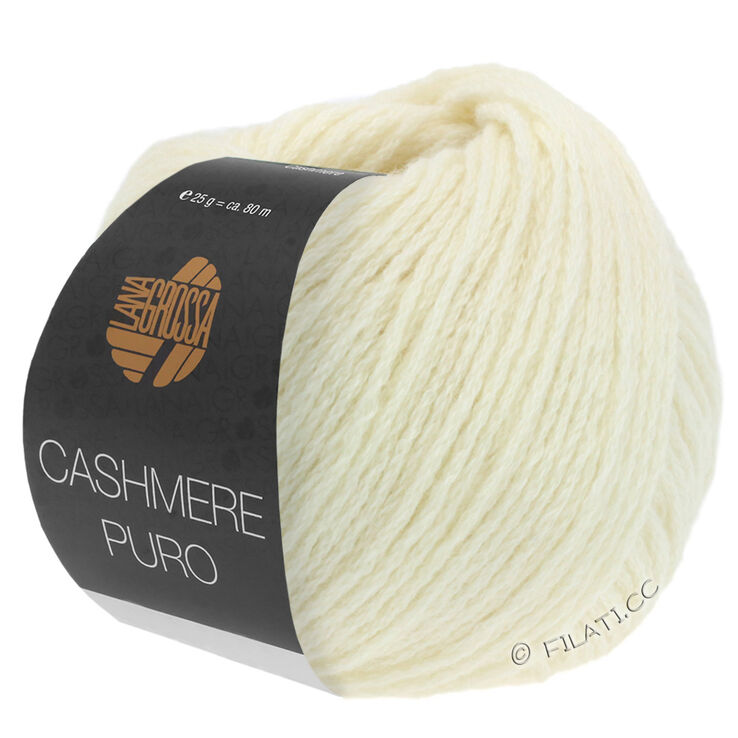 Lana Grossa CASHMERE PURO | 01-Rohweiß