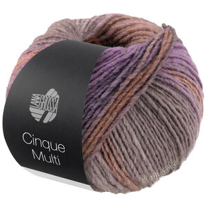 CINQUE MULTI - von Lana Grossa | 18-Dunkelbraun/Rosenholz/Grau/Grège/Anthrazit/Flieder meliert