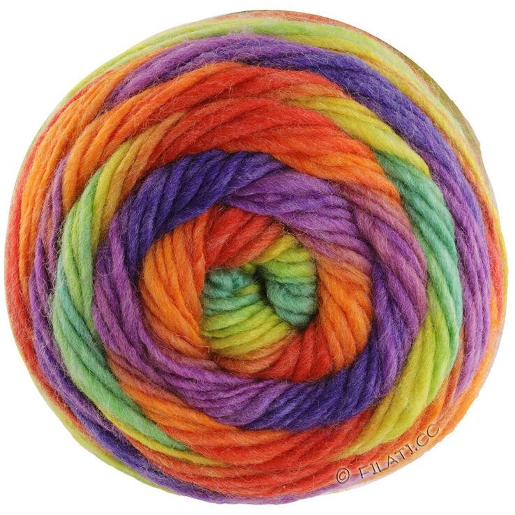 Lana Grossa COLORATO Aktion | 01-Jade/Zitrusgelb/Rot/Orange/Lila/Blauviolett