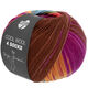 Lana Grossa COOL WOOL 4 SOCKS PRINT II | 7797-Hellrot/Olivgrün/Taubenblau/Ockergelb/Orchidee/Nougat