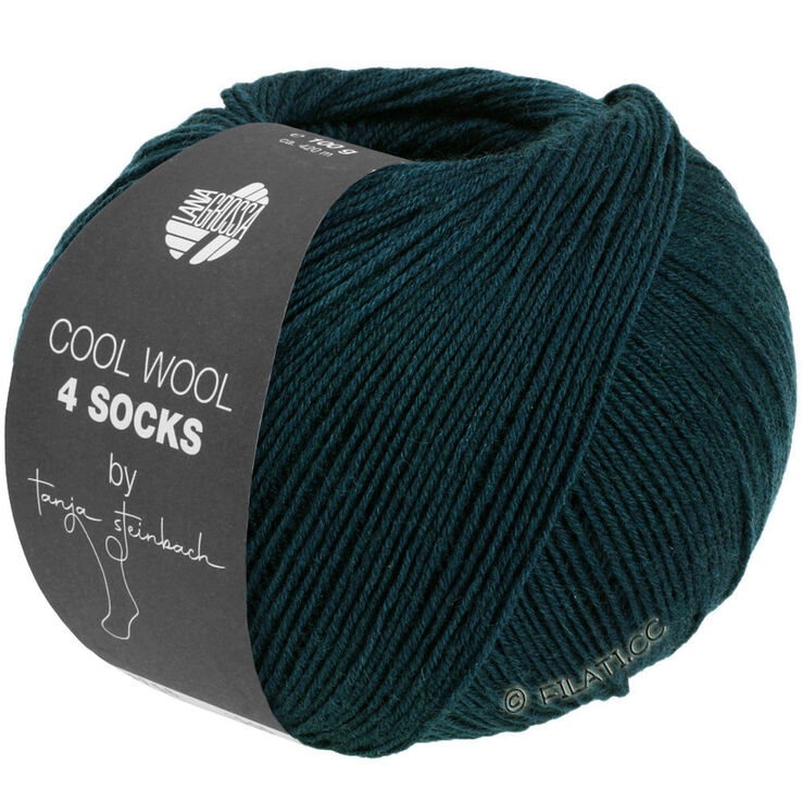 Lana Grossa COOL WOOL 4 SOCKS | 7701-Dunkelgrün