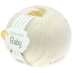 COOL WOOL Baby Uni/Print 50g - von Lana Grossa | 213-Ecru