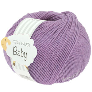 COOL WOOL Baby Uni/Print 50g - von Lana Grossa | 328-Lila
