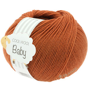 COOL WOOL Baby Uni/Print 50g - von Lana Grossa | 337-Braunorange
