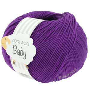 COOL WOOL Baby Uni/Print 50g - von Lana Grossa | 348-Violett