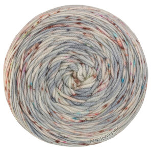 COOL WOOL  Hand-dyed - von Lana Grossa | 06-Eisblau/Grau/Weiß/Pink/Dunkelgrau
