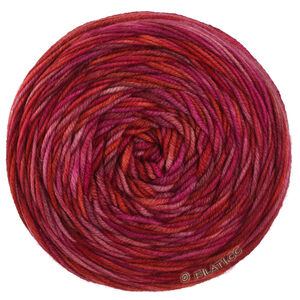 COOL WOOL  Hand-dyed - von Lana Grossa | 21-Rot/Terrakotta/Pink/Zyklam/Schokobraun/Altrosa