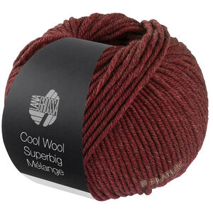COOL WOOL Superbig Mélange - von Lana Grossa | 222-Weinrot meliert