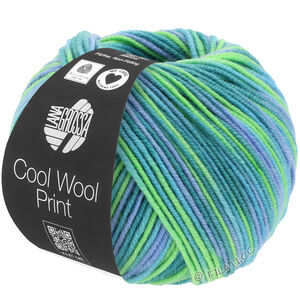 COOL WOOL  Print - von Lana Grossa | 757-Türkis/Petrol/Himmelblau/Hellgrün