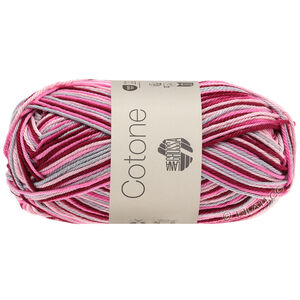 COTONE  Print/Spray/Mouliné - von Lana Grossa | 327-Rosa/Pink/Bordeaux/Hellgrau