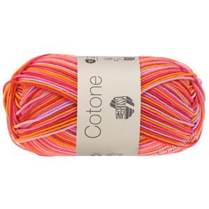 COTONE  Print/Spray/Mouliné - von Lana Grossa | 342-Pink/Flieder/Apricot/Himbeer