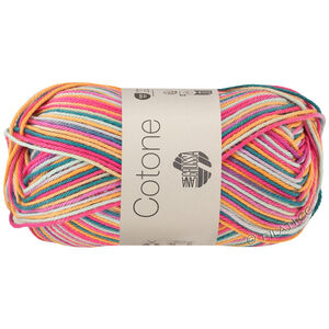 COTONE  Print/Spray/Mouliné - von Lana Grossa | 356-Orange/Pink/Lila/Seegrün/Zartgrün