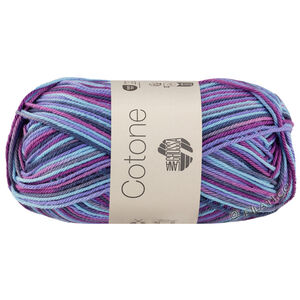COTONE  Print/Spray/Mouliné - von Lana Grossa | 362-Violett/Lila/Dunkelpetrol/Türkis