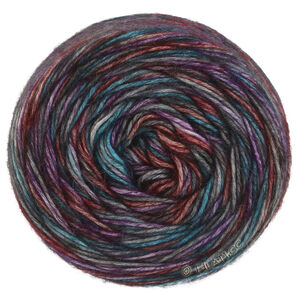 ECOPUNO Hand-dyed - von Lana Grossa | 51-Dunkelgrau/Anthrazit/Violett/Terrakotta/Petrol