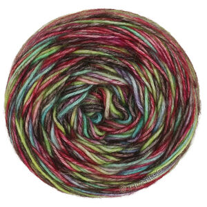 ECOPUNO Hand-dyed - von Lana Grossa | 52-Hellgrün/Brombeer/Petrol/Graulila/Bordeaux