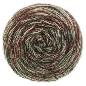 ECOPUNO Hand-dyed - von Lana Grossa | 55-Moosgrün/Beige/Schwarzbraun/Mint/Graubraun