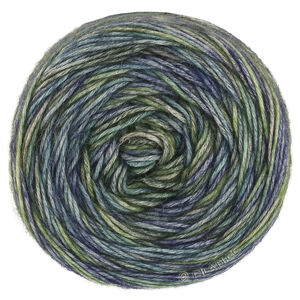 ECOPUNO Hand-dyed - von Lana Grossa | 61-Grün/Petrol/Oliv/Moosgrün/Blauviolett/Graublau/Grau