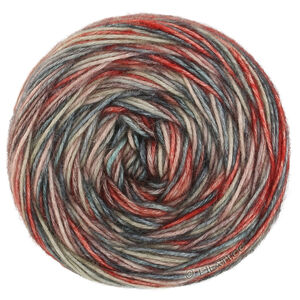 ECOPUNO Hand-dyed - von Lana Grossa | 62-Petrol/Graubeige/Graubraun/Grüngrau/Terrakotta