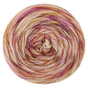 ECOPUNO Hand-dyed - von Lana Grossa | 68-Rohweiß/Mauve/Orchideenviolett/Terrakotta/Altgold