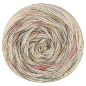 ECOPUNO Hand-dyed - von Lana Grossa | 70-Rohweiß/Beigegrau/Altrosa/Salbeigrün/Taupe