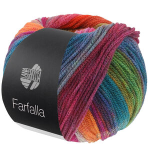 FARFALLA - von Lana Grossa | 12-Dunkelblau/Türkis/Grau/Dunkelgrün/Grün/Orange/Koralle/Fuchsia/Bordeaux/Hellgrün/Lachs