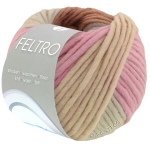FELTRO Arco - von Lana Grossa | 447-Grau/Hellbeige/Rosa/Graubeige/Nougat
