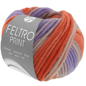 FELTRO Print - von Lana Grossa | 1310-Rost/Rosabeige/Blaulila
