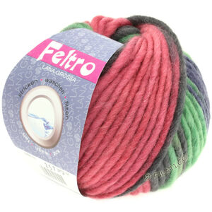 FELTRO Print - von Lana Grossa | 0363-Bordeaux/Grün/Blauviolett/Schiefer