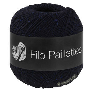 FILO PAILLETTES - von Lana Grossa | 15-Nachtblau