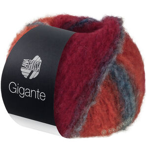 GIGANTE - von Lana Grossa | 18-Dunkelpetrol/Dunkelgrau/Mausgrau/Orientrot/Tomatenrot