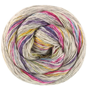 GOMITOLO CALIFORNIA - von Lana Grossa | 3042-Hellgrau/Blauviolett/Türkis/Fuchsia/Safrangelb/Pistazie