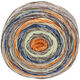 Lana Grossa GOMITOLO MEILENWEIT | 4020-Braun/Graublau/Orange/Ecru/Beige