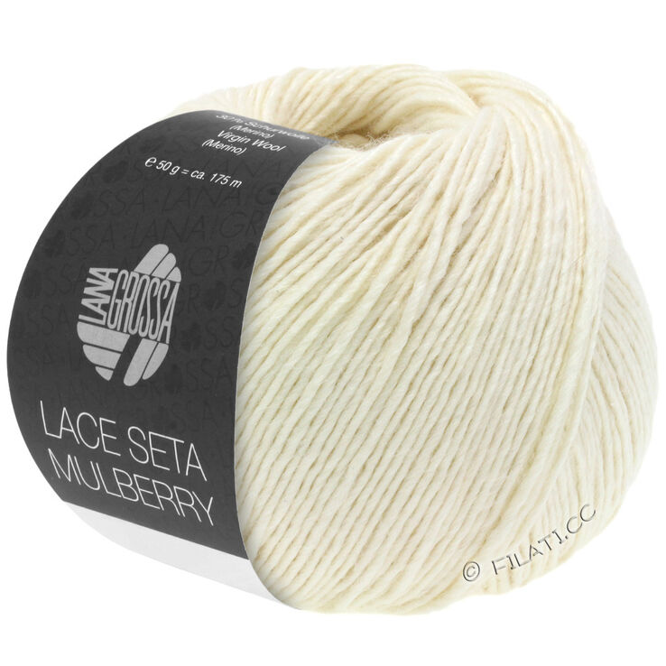 Lana Grossa LACE SETA MULBERRY | 01-Weiß