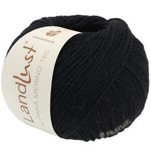 LANDLUST Alpaka Merino 160 - von Lana Grossa | 410-Schwarz