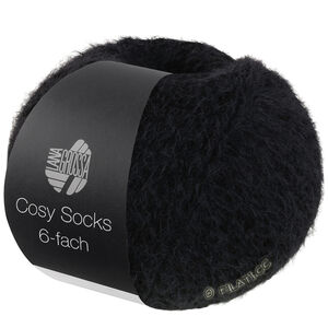 MEILENWEIT 6-FACH 150g Cosy Socks - von Lana Grossa | 1015-Schwarz