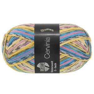 MEILENWEIT 6-FACH 150g Cervinia - von Lana Grossa | 9758-Hellblau/Dunkelblau/Rosa/Grau/Silbergrau/Vanille/Perlbeige